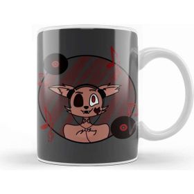 Baskı Dükkanı Zombie Animals Zombie Dj Fox Kupa Bardak