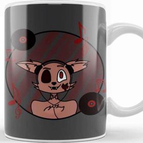 Baskı Dükkanı Zombie Animals Zombie Dj Fox Kupa Bardak
