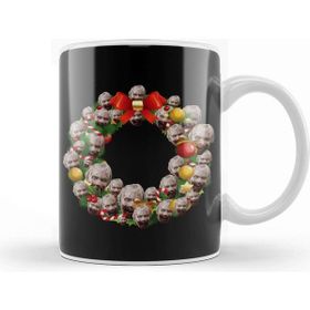 Baskı Dükkanı Zombie Multiface Christmas Wreath Kupa Bardak