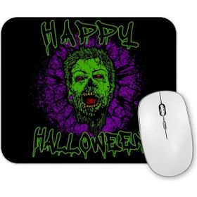 Baskı Dükkanı Zombie Purple Grunge Splatter Happy Halloween Mouse Pad