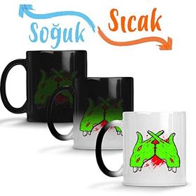 Baskı Dükkanı Zumbi x Sihirli Porselen Kupa