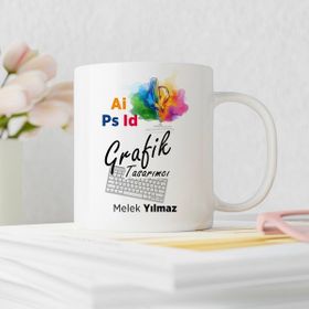 Baskı Kenti Grafik Tasarımlı Tasarımlı Kişiye Özel Kupa Bardak