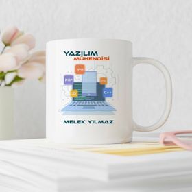 Baskı Kenti Yazılım Mühendisi Tasarımlı Kişiye Özel Kupa Bardak