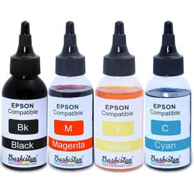Baskistan Epson L3050 Uyumlu 4x100 ml Mürekkep Seti