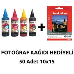 Baskistan Epson L3050 Uyumlu 4x100 ml Mürekkep Seti