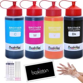 Baskistan T810W 4 x 500 ml Brother Muadil Mürekkep
