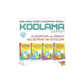 Başlangıç Düzeyi Algoritma Temelli Adım Adım Kodlama 4 Kitap Seti Dikkat Atölyesi Yayınları