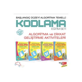 Başlangıç Düzeyi Algoritma Temelli Adım Adım Kodlama 4 Kitap Seti Dikkat Atölyesi Yayınları