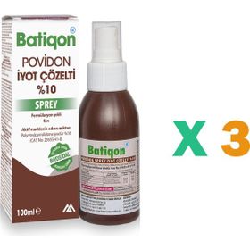 Batiqonix 3x100 ml Sprey Povidon İyot Çözelti