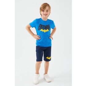 Batman L1554-3 Cobalt Erkek Çocuk Bermuda Takımı