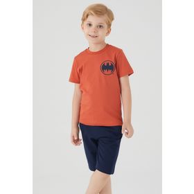 Batman L1556-3 Tarçın Erkek Çocuk Bermuda Takımı