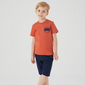 Batman L1556-3 Tarçın Erkek Çocuk Bermuda Takımı