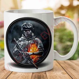 Battlefield Porselen Kupa Bardak