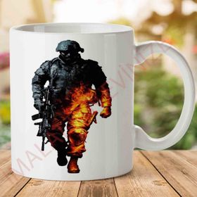 Battlefield Porselen Kupa Bardak
