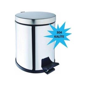 Bauboss 5 lt 304 Kalite Pedallı Çöp Kovası