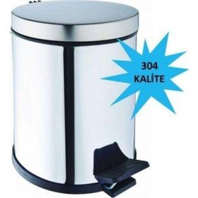 Bauboss 5 lt 304 Kalite Pedallı Çöp Kovası