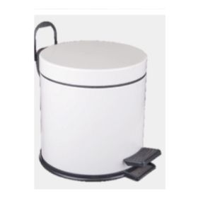 Bauboss 5 lt Beyaz Pedallı Çöp Kovası