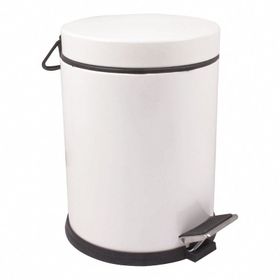 Bauboss 5 lt Beyaz Pedallı Çöp Kovası