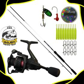 Bauer Air Light 2000 Spin Olta Makinesi+ Nutsudo 230 CM 2-12 GR LRF Olta Takımı Seti