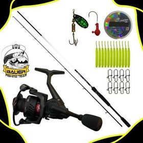 Bauer Air Light 2000 Spin Olta Makinesi+ Nutsudo 230 CM 2-12 GR LRF Olta Takımı Seti