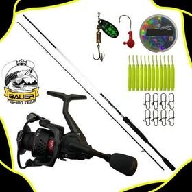 Bauer Air Light 2000 Spin Olta Makinesi+ Nutsudo 230 CM 2-12 GR LRF Olta Takımı Seti
