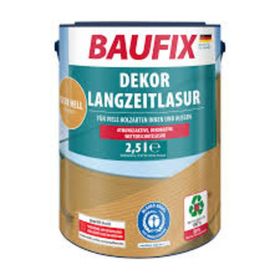 Baufix Dekor Langzeitlasur Şeffaf Su Bazlı 2.5 lt Ahşap Verniği