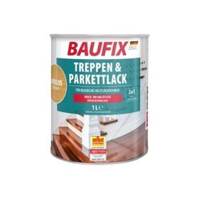 Baufix Treppen and Parkettlack Su Bazlı SG İpek Mat Dolgu + Son Kat 2.5 lt Parke Cilası