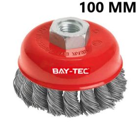Bay-Tec 100 mm Burgulu Çanak Fırça