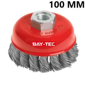 Bay-Tec 100 mm Burgulu Çanak Fırça