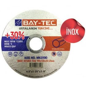 Bay-Tec 115 mm İnox Kesici Taşlama Diski