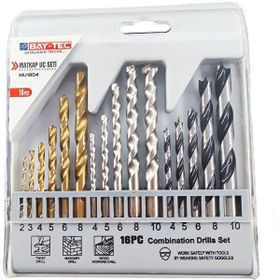 Bay-Tec 16 Parça Metal Ağaç Beton Duvar Delme Uçları