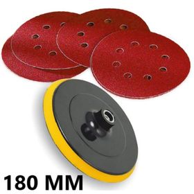 Bay-Tec 180 mm Cırtlı 6 Yedekli Zımpara