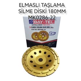 Bay-Tec 180 mm Elmaslı Taşlama Silme Diski