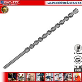 Bay-Tec 24x520 SDS Max Hilti Ucu