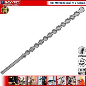 Bay-Tec 28x570 mm Sds Max Hilti Matkap Ucu