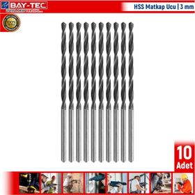 Bay-Tec 3 mm 10 Adet Hss Matkap Ucu