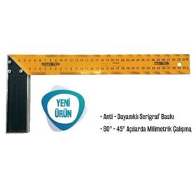Bay-Tec 400 mm Sarı Gönye