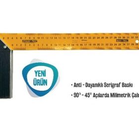 Bay-Tec 400 mm Sarı Gönye