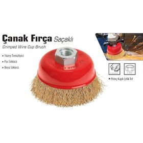 Bay-Tec 75 mm Saçaklı Çanak Fırça