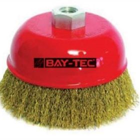 Bay-Tec 75 mm Saçaklı Çanak Tel Fırça