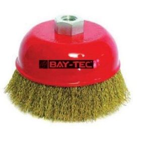 Bay-Tec 75 mm Saçaklı Çanak Tel Fırça