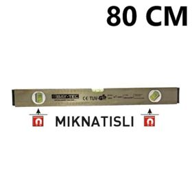 Bay-Tec 80 cm Gri Mıknatıslı Su Terazisi