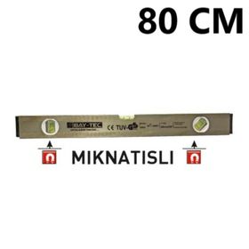 Bay-Tec 80 cm Gri Mıknatıslı Su Terazisi