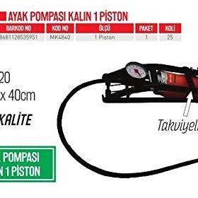 Bay-Tec Ayak Pompası Kalın 1 Piston MK4840