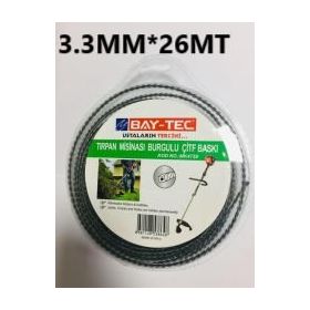 Bay-Tec Çelik Telli 3.3 mm 26 m Tırpan Misinası