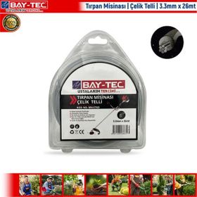 Bay-Tec Çelik Telli 3.3 mm 26 m Tırpan Misinası