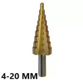 Bay-Tec DIN338 4 20 mm Kademeli Matkap Ucu