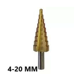 Bay-Tec DIN338 4 20 mm Kademeli Matkap Ucu