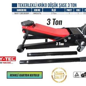 Bay-Tec Düşük Şase 3 Ton Tekerlekli Kriko