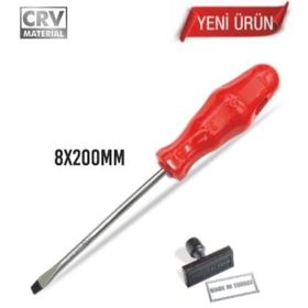 Bay-Tec Düz 8x200 mm Tekli Tornavida